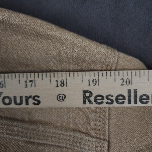 Levis Premium Stock Trucker Jacket Mens Small Khaki Corduroy Collar Cotton Blend - Picture 9 of 12